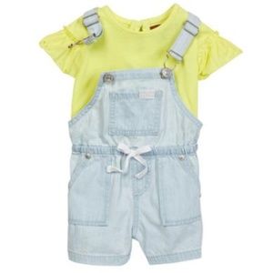 NWT 7 For All Mankind Overall Short 2 Piece Set